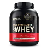 Optimum Nutrition (ON) Gold Standard 100% Whey Protein Cookies &amp; Cream Flavour Powder, 5 lb, Pack of 1
