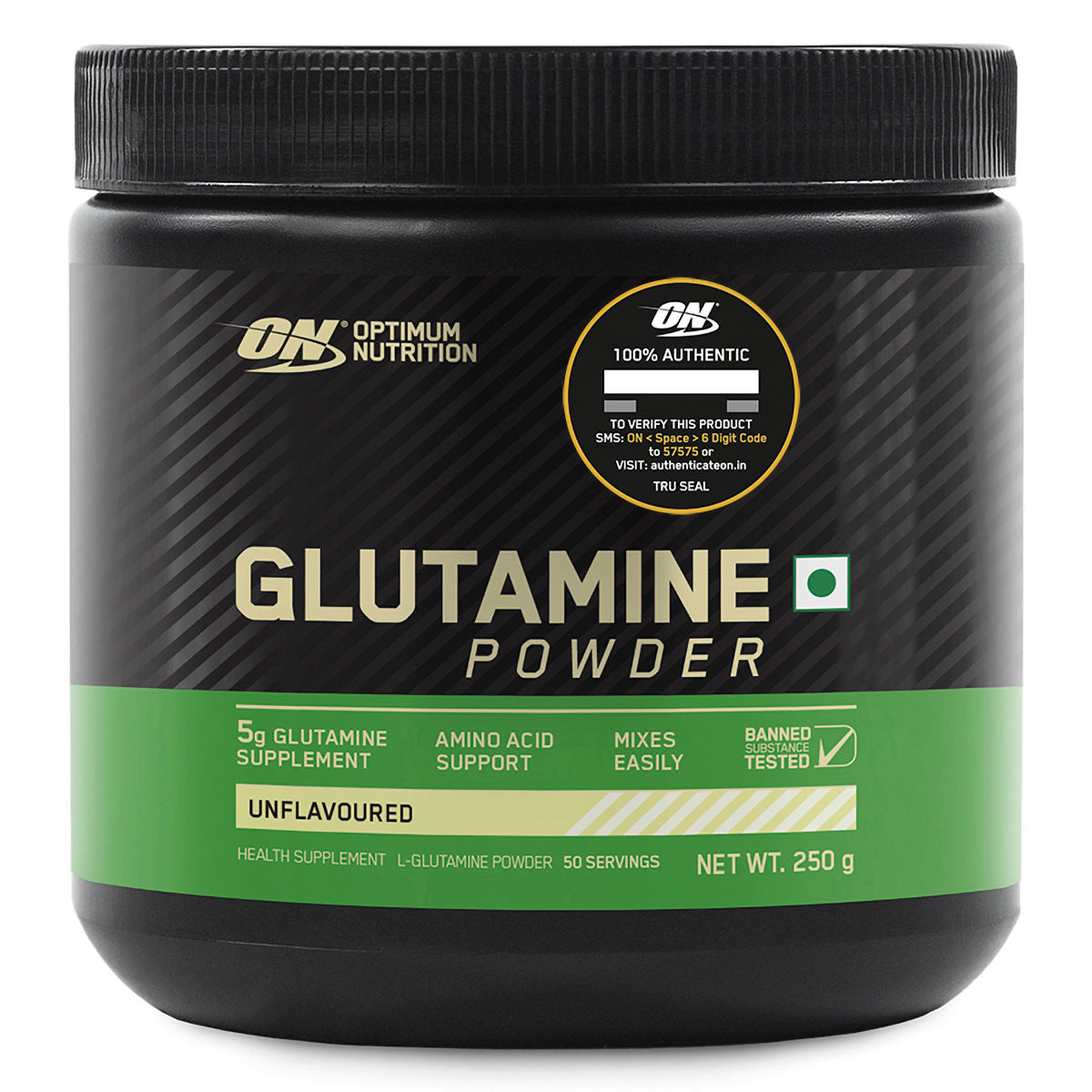 Buy Optimum Nutrition (ON) Glutamine Unflavour Powder, 250 gm Online