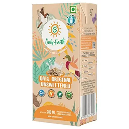 Only Earth Oats Original Unsweetened, 200 ml