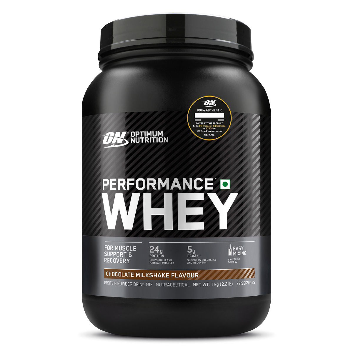 Buy Optimum Nutrition (ON) Performance Whey Protein Chocolate Milkshake Flavour Powder, 1 kg Online