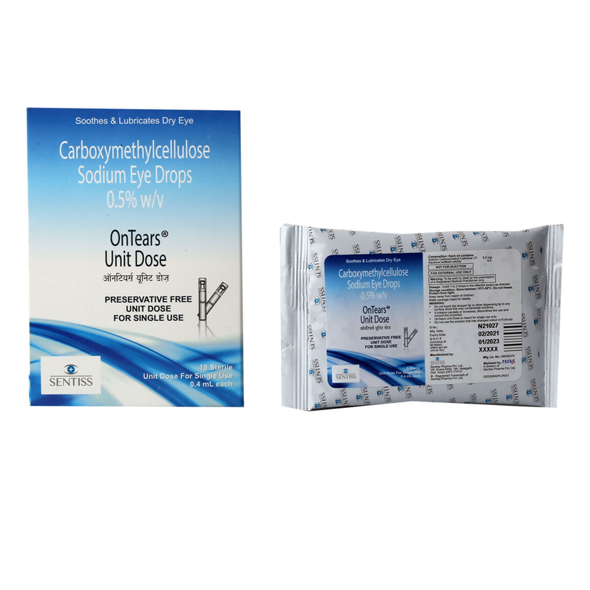 Buy Ontears Unit Dose Eye Drops 15 x 0.4 ml Online
