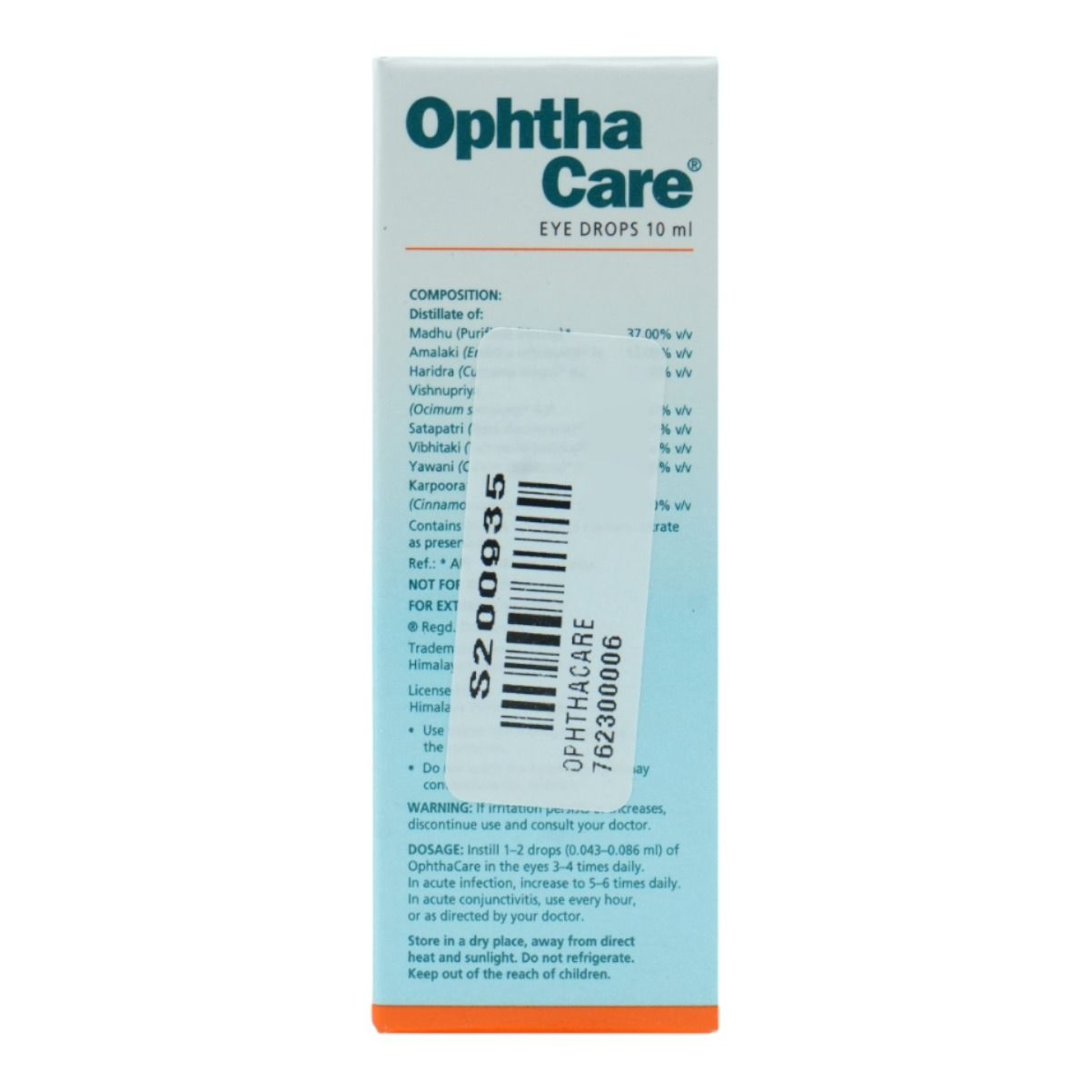 12 Pc X Himalaya Ophthacare Eye Drops (10 Ml) Each Opthacare - Foto 10