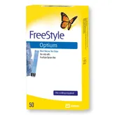 Freestyle Optium Blood Glucose Test Strips, 50 Count, Pack of 1