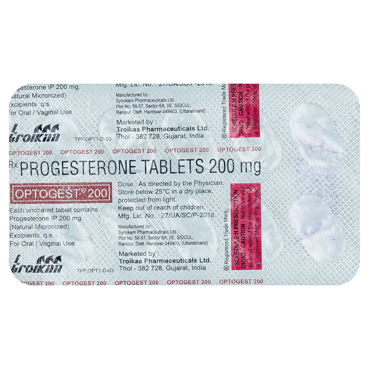 Optogest 200 SR Tablet 10's, Pack of 10 TabletS Optogest 200 SR Tablet 10's, Pack of 10 TabletS