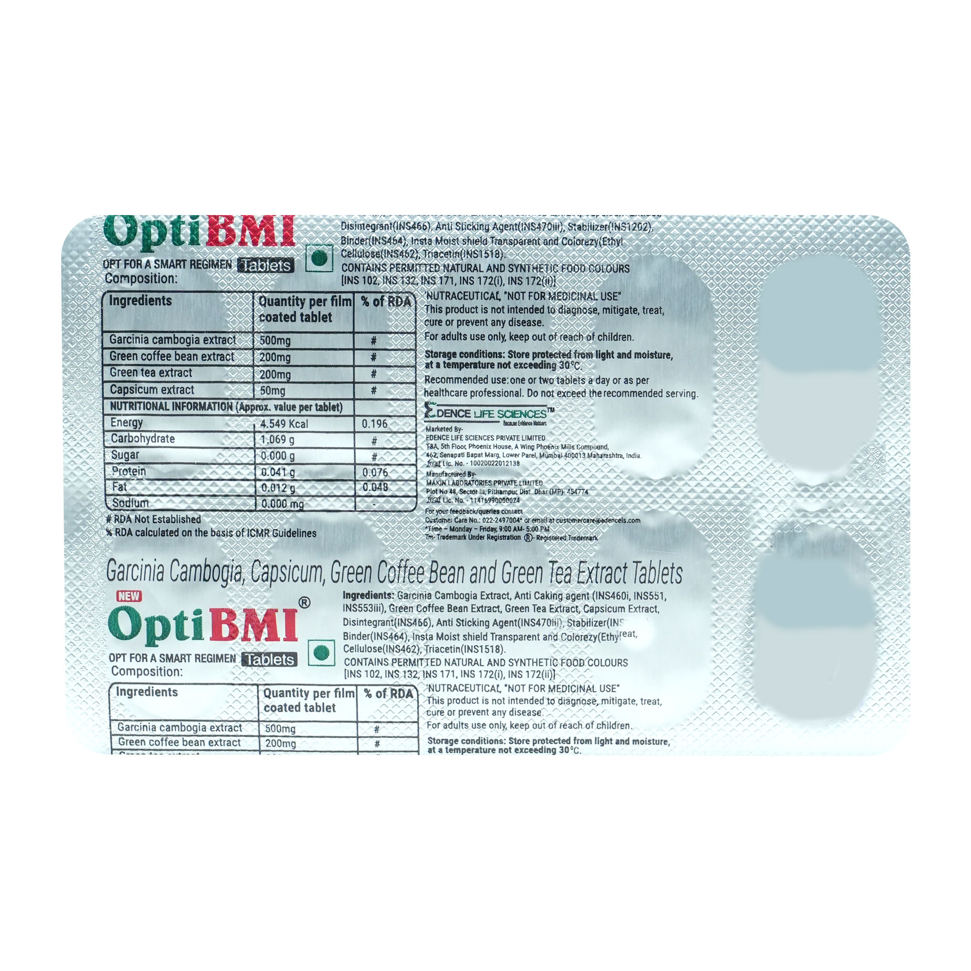 Opti Bmi New Tablet 10's Price, Uses, Side Effects, Composition