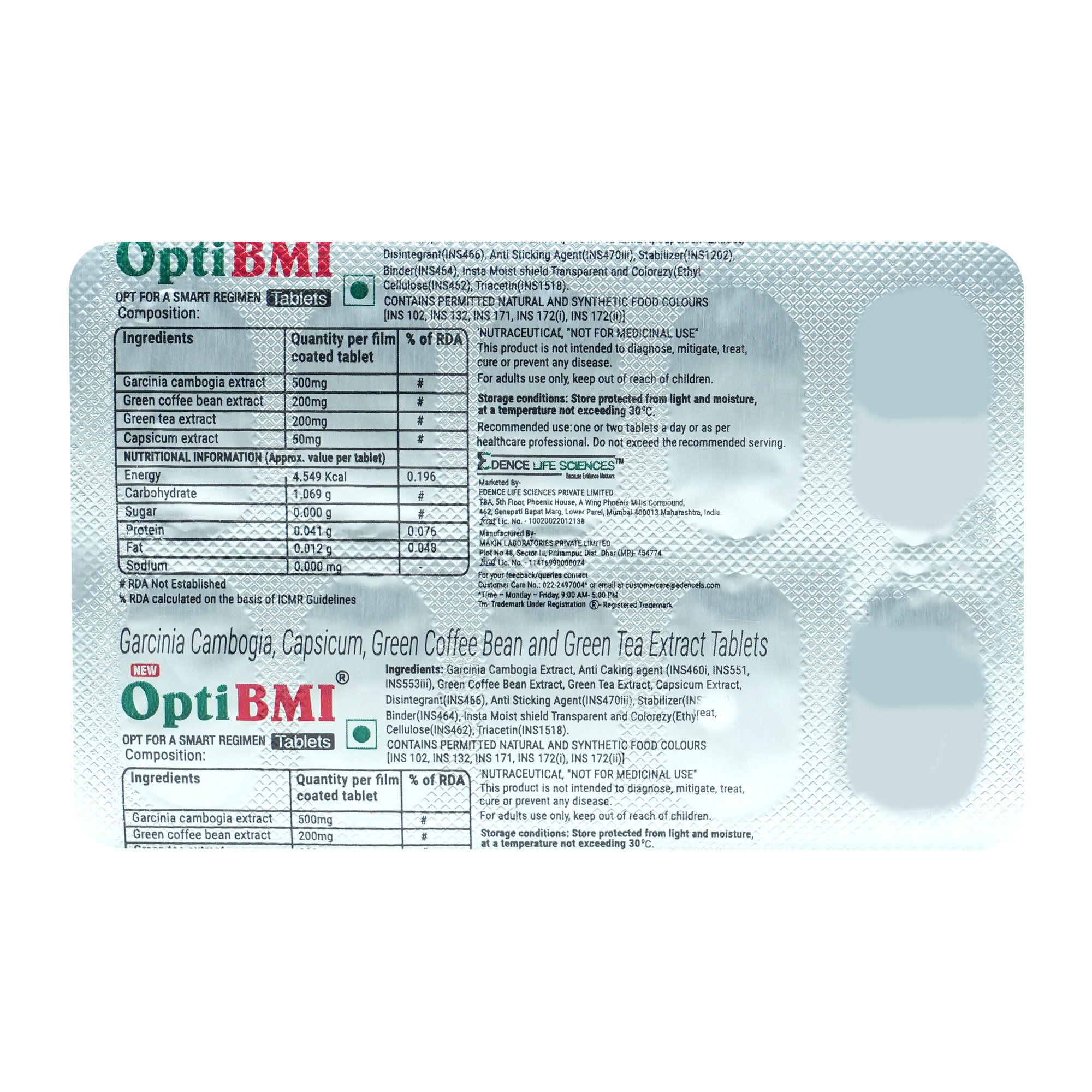 Opti Bmi New Tablet 10's, Pack of 10 Opti Bmi New Tablet 10's, Pack of 10