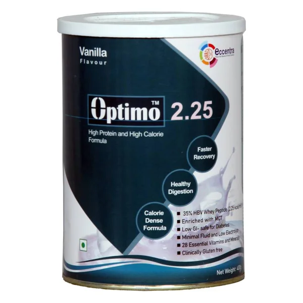 Optimo 2.25 Vanilla Flavour Protein Powder 400 gm