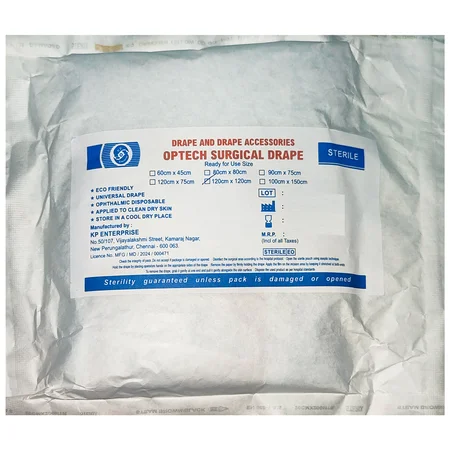 KP Optech Surgical Drape 120 x 120cm, 1 Count