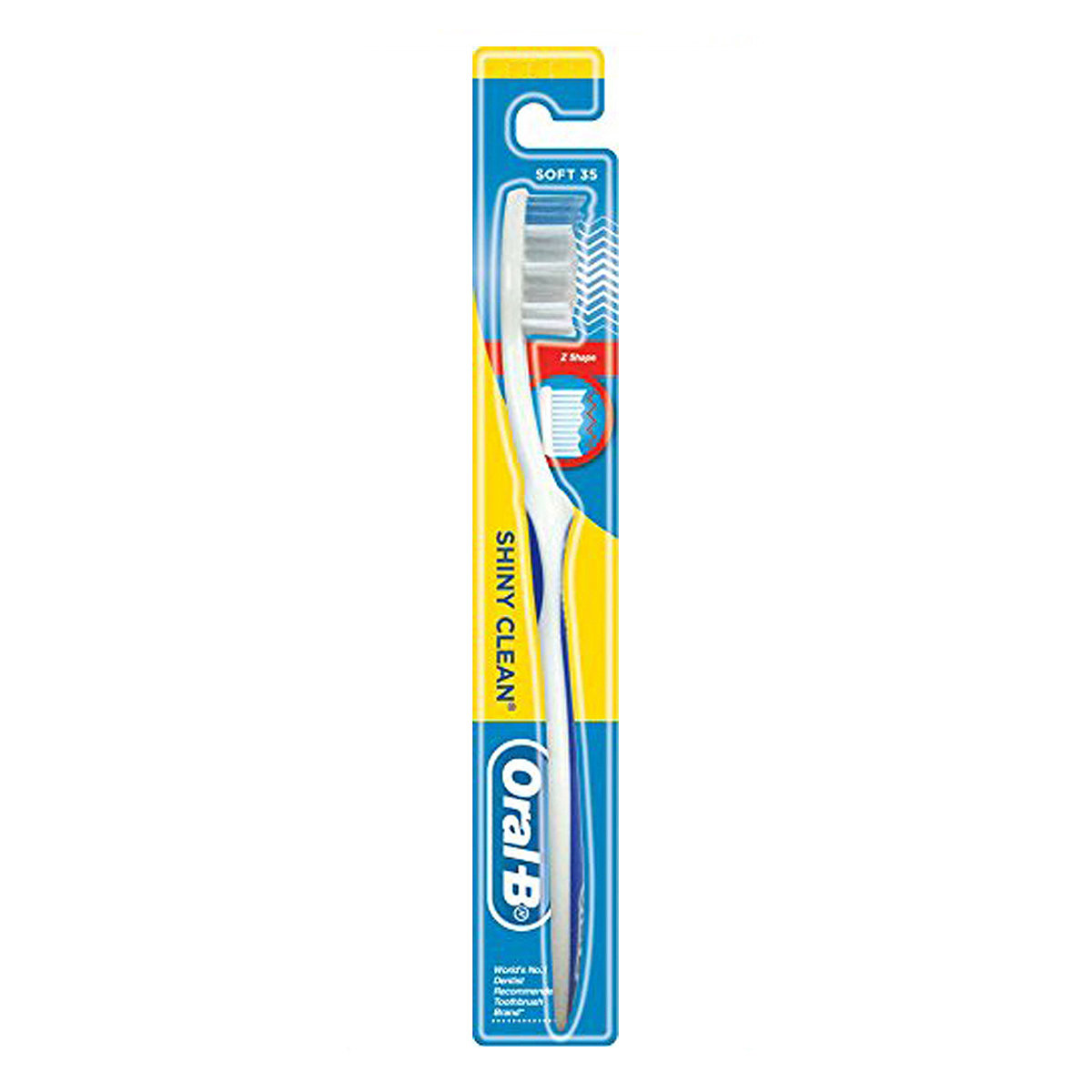 Oral-B Shiny Clean Medium Toothbrush, 1 Count, Pack of 1 Oral-B Shiny Clean Medium Toothbrush, 1 Count, Pack of 1