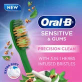 Oral-B Ultrathin Sensitive Herbs Infused Extra Soft Toothbrush, 3 Count (Buy 2 Get 1 Free), Pack of 1