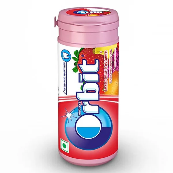 Wrigley Orbit Mixed Fruit Sugar Free Chewing Gum, 22 gm, Pack of 1