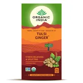 Organic India Tulsi Ginger Infusion Tea Bags, 25 Count, Pack of 1