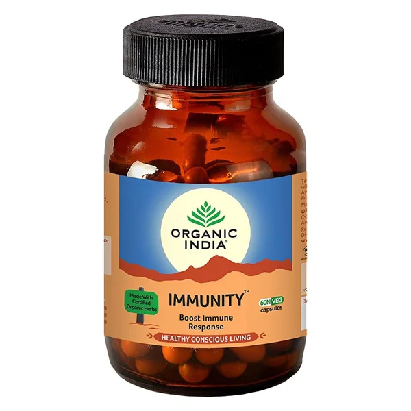 Organic India Immunity, 60 Veg Capsules, Pack of 1