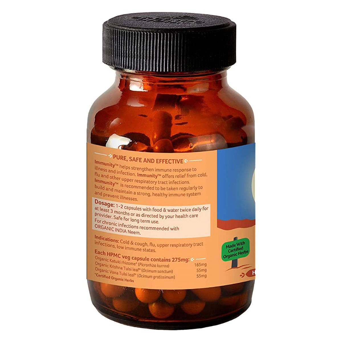 Buy Organic India Immunity, 60 Veg Capsules | 19 Minutes Delivery ...