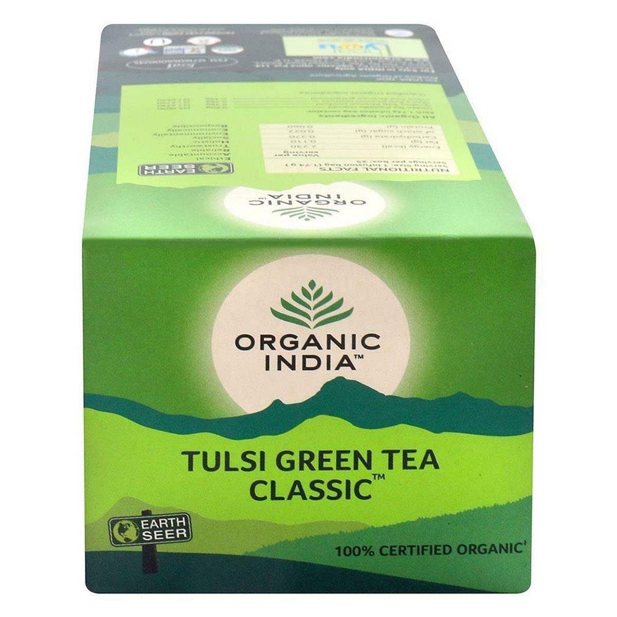 Organic India Tulsi Green Tea Bags, 25 Count, Pack of 1 Organic India Tulsi Green Tea Bags, 25 Count, Pack of 1