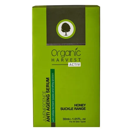 Organic Harvest Juvenescence Anti-Ageing Serum 30 ml | With Bifida Ferment Iysate & Whey Protein | Honey Suckle | Reduce Wrinkles | Enhance Skin Firmness | For All Skin Type