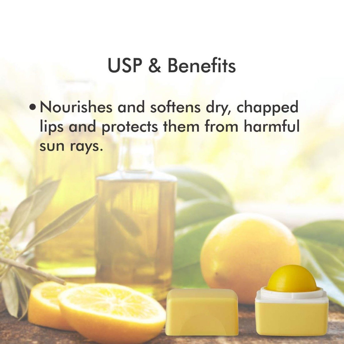 Organic Harvest Happy Lips Lemon Lip Balm With SPF 10gm | With Lemon Oil | Nourishes Dry, Chapped Lips | Provides Sun Protection To Lips, Pack of 1 Organic Harvest Happy Lips Lemon Lip Balm With SPF 10gm | With Lemon Oil | Nourishes Dry, Chapped Lips | Provides Sun Protection To Lips, Pack of 1