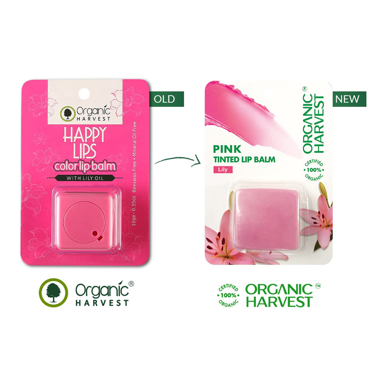 Organic Harvest Pink Tinted Lip Balm 10 gm | Formulated With 100% Organic Lily | Hydrates & Nourishes Dry, Chapped Lips | 100% Certified Organic | For Dry Lips, Pack of 1 Organic Harvest Pink Tinted Lip Balm 10 gm | Formulated With 100% Organic Lily | Hydrates & Nourishes Dry, Chapped Lips | 100% Certified Organic | For Dry Lips, Pack of 1