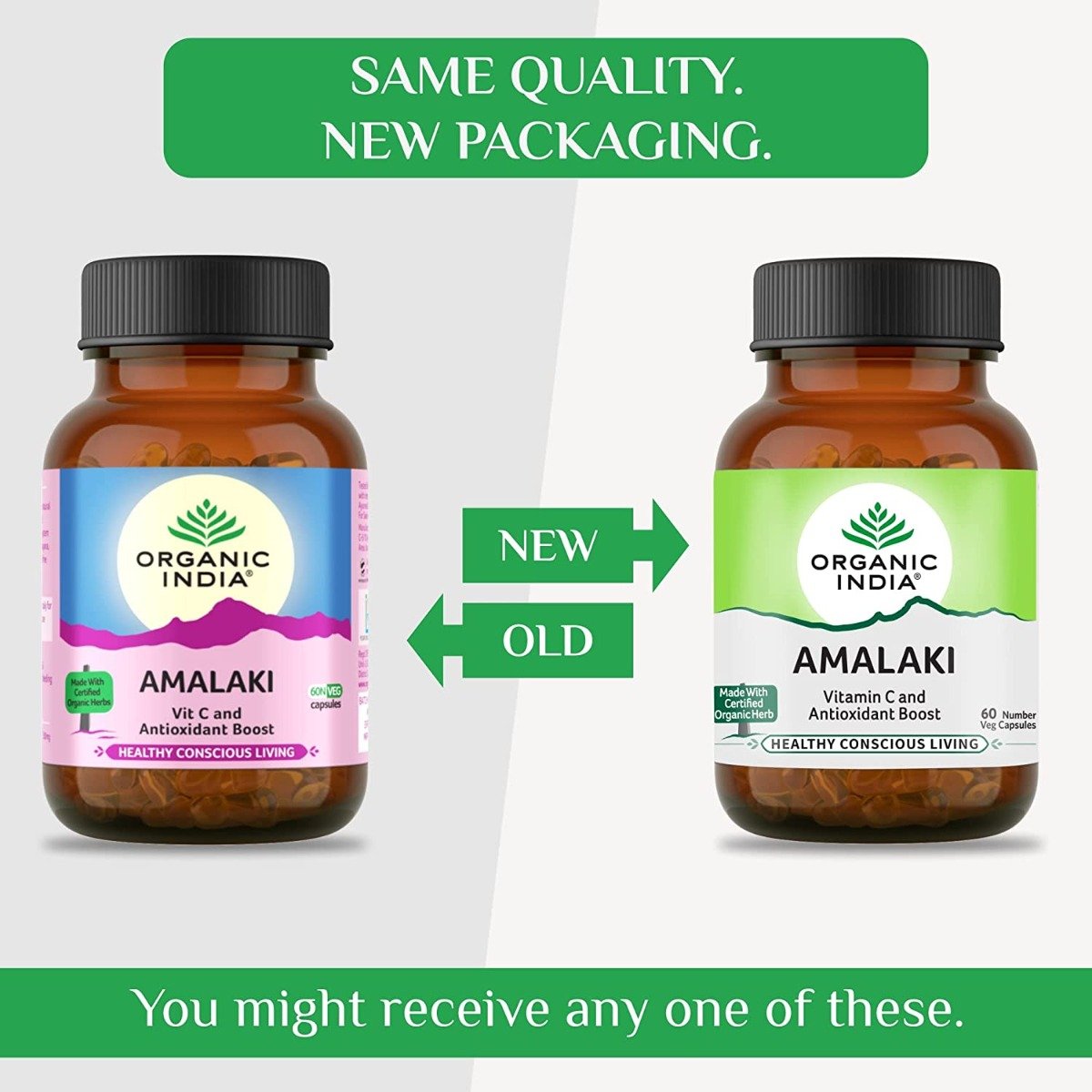 Organic India Amalaki, 60 Veg Capsules, Pack of 1 Organic India Amalaki, 60 Veg Capsules, Pack of 1