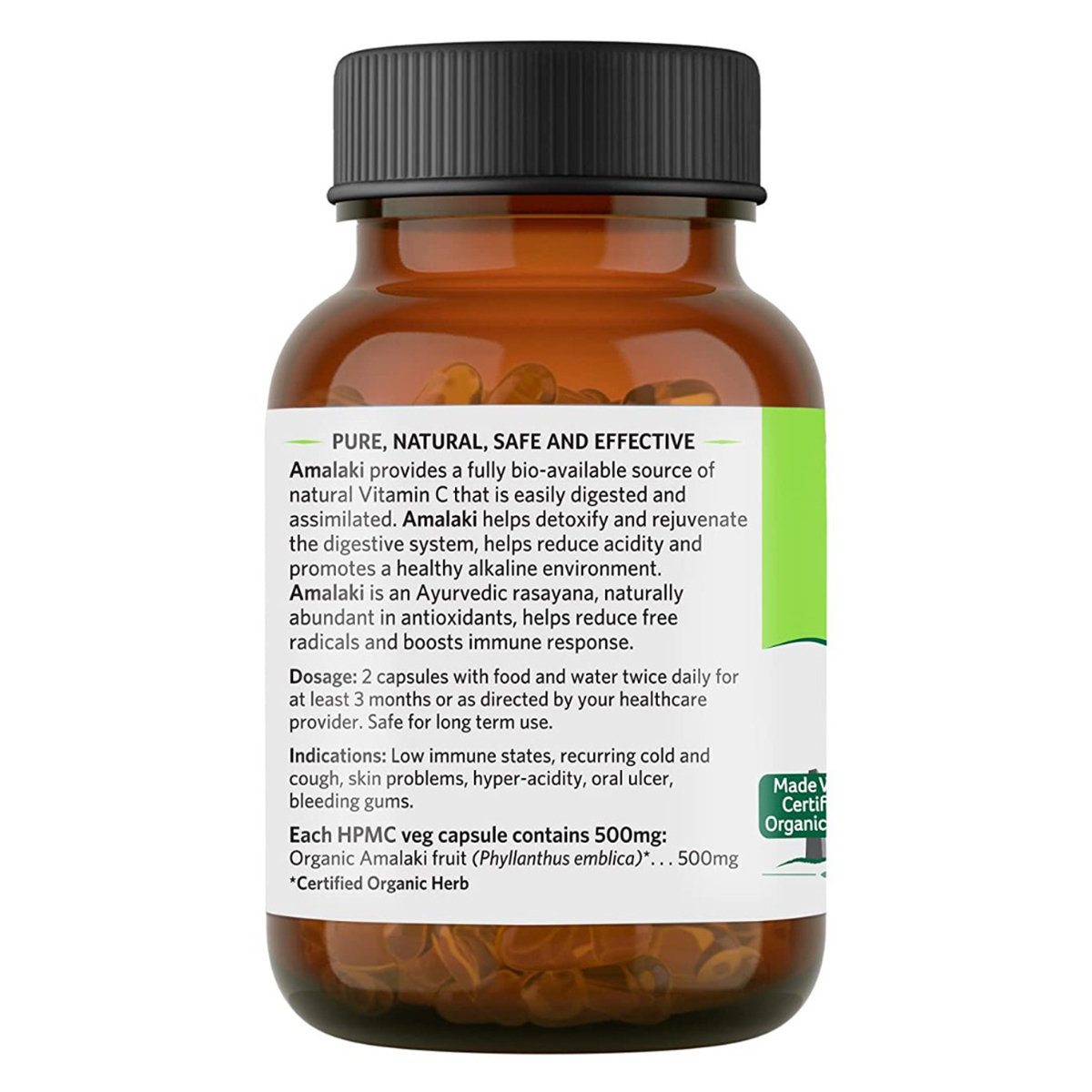 Organic India Amalaki, 60 Veg Capsules, Pack of 1 Organic India Amalaki, 60 Veg Capsules, Pack of 1