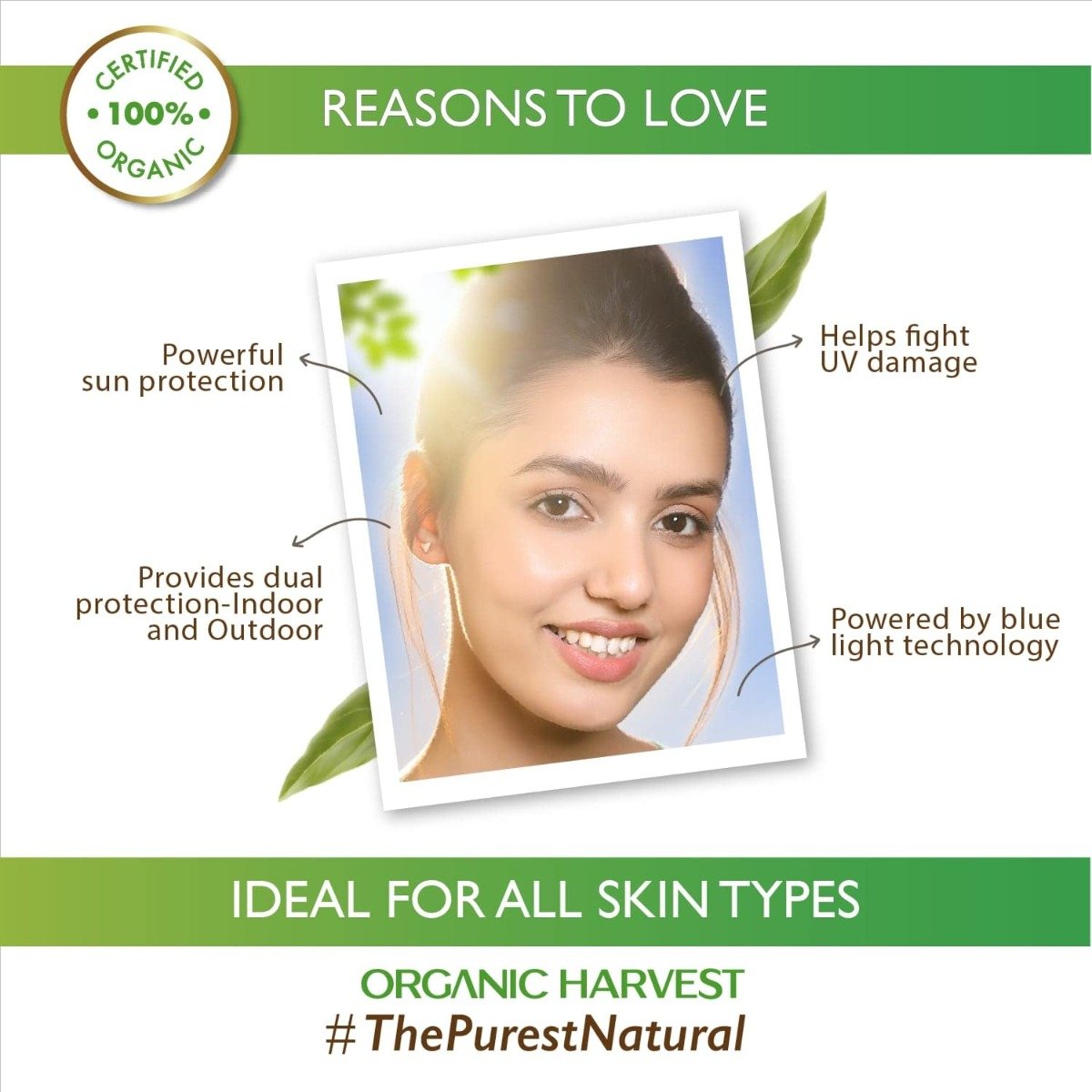 Organic Harvest SPF 30 Sunscreen Cream for All Skin, 100 gm, Pack of 1 Organic Harvest SPF 30 Sunscreen Cream for All Skin, 100 gm, Pack of 1