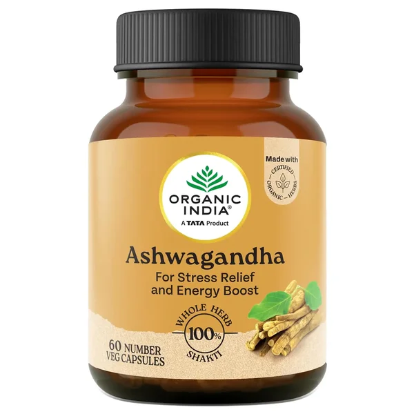 ORGANIC INDIA ASHWAGANDHA 60'S VEG CAP