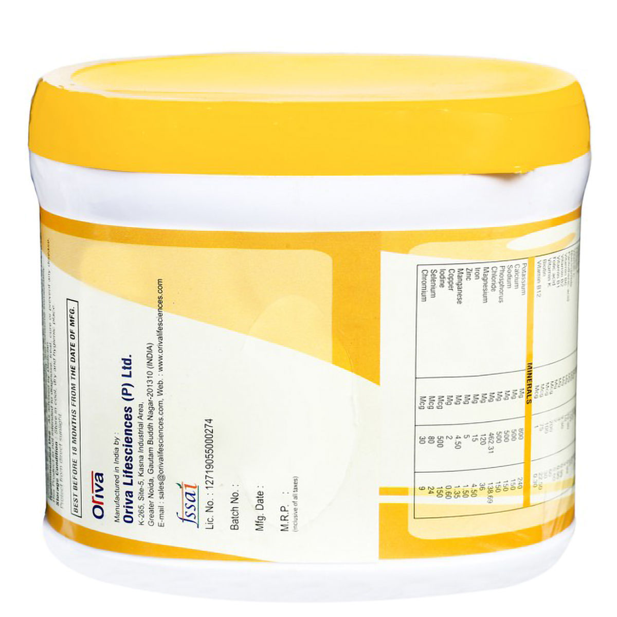 Oripro HP Banana Vanila Powder 350 gm Price, Uses, Side Effects ...