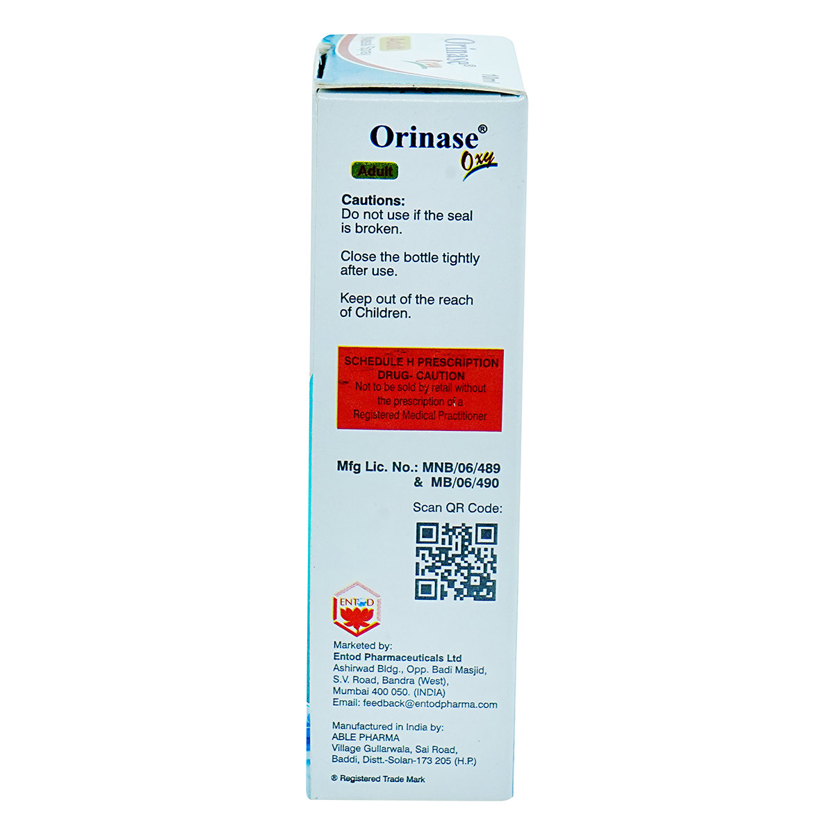 Orinase Oxy Adult Nasal Spray 10 ml, Pack of 1 Nasal Spray Orinase Oxy Adult Nasal Spray 10 ml, Pack of 1 Nasal Spray