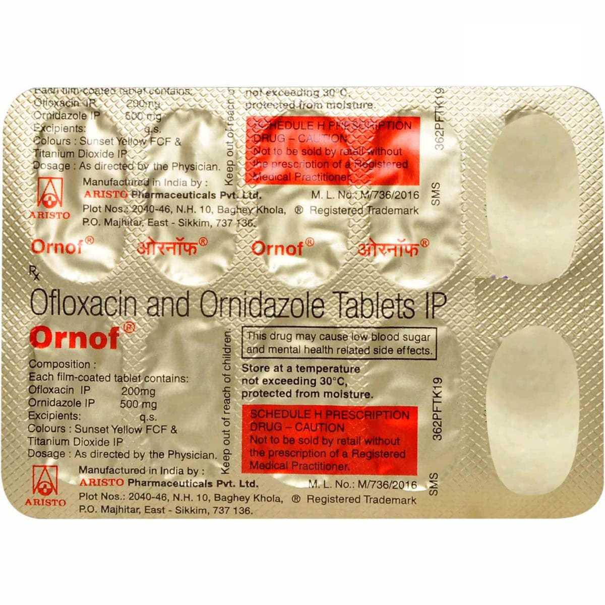 Ornof Tablet 10's, Pack of 10 TABLETS Ornof Tablet 10's, Pack of 10 TABLETS
