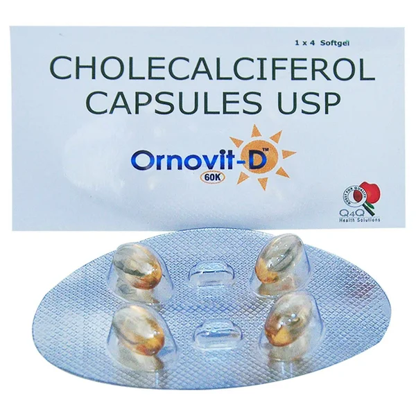 Ornovit-D 60K Capsule 4's