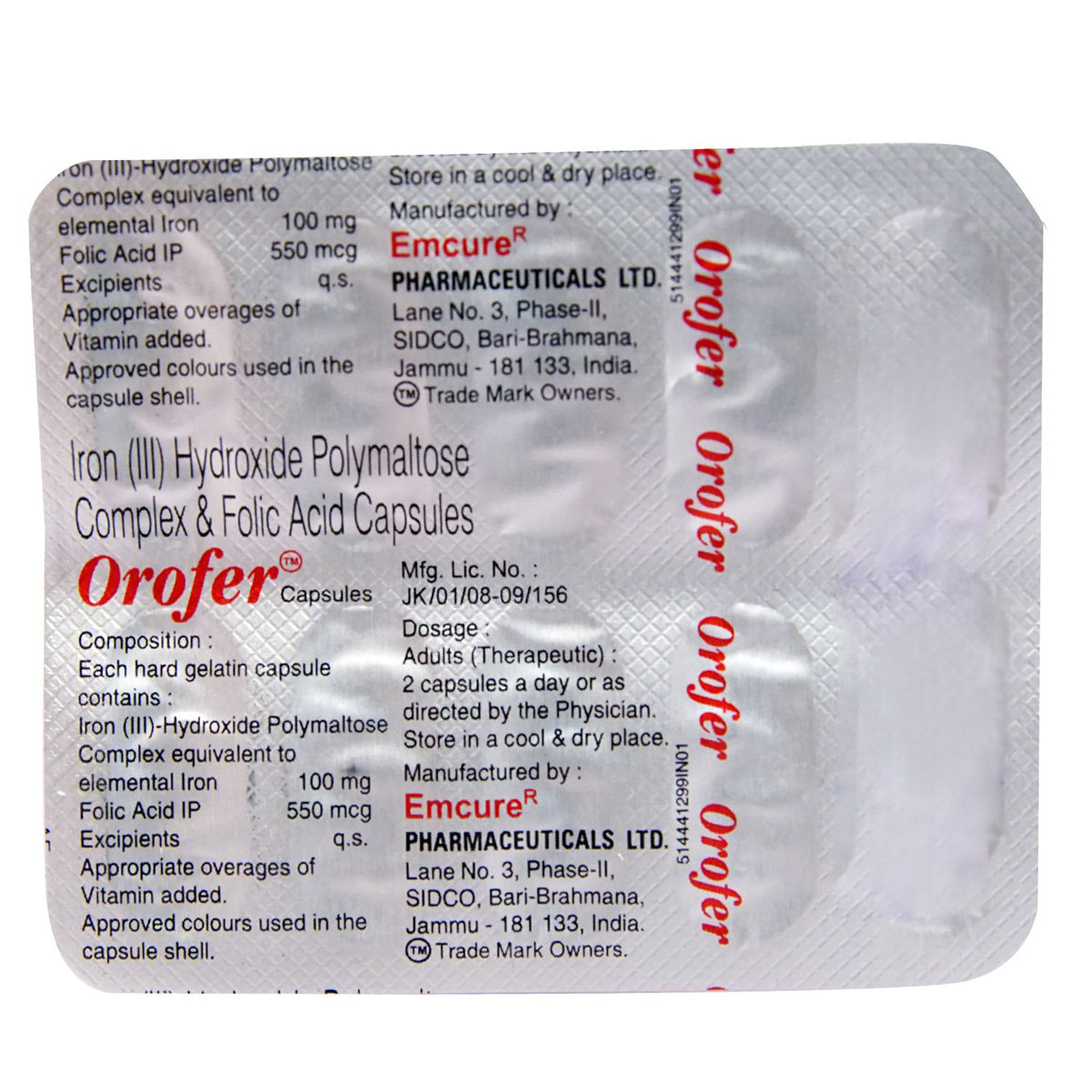 Orofer Capsule 10's, Pack of 10 CAPSULES Orofer Capsule 10's, Pack of 10 CAPSULES