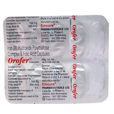 Orofer Capsule 10's, Pack of 10 CAPSULES