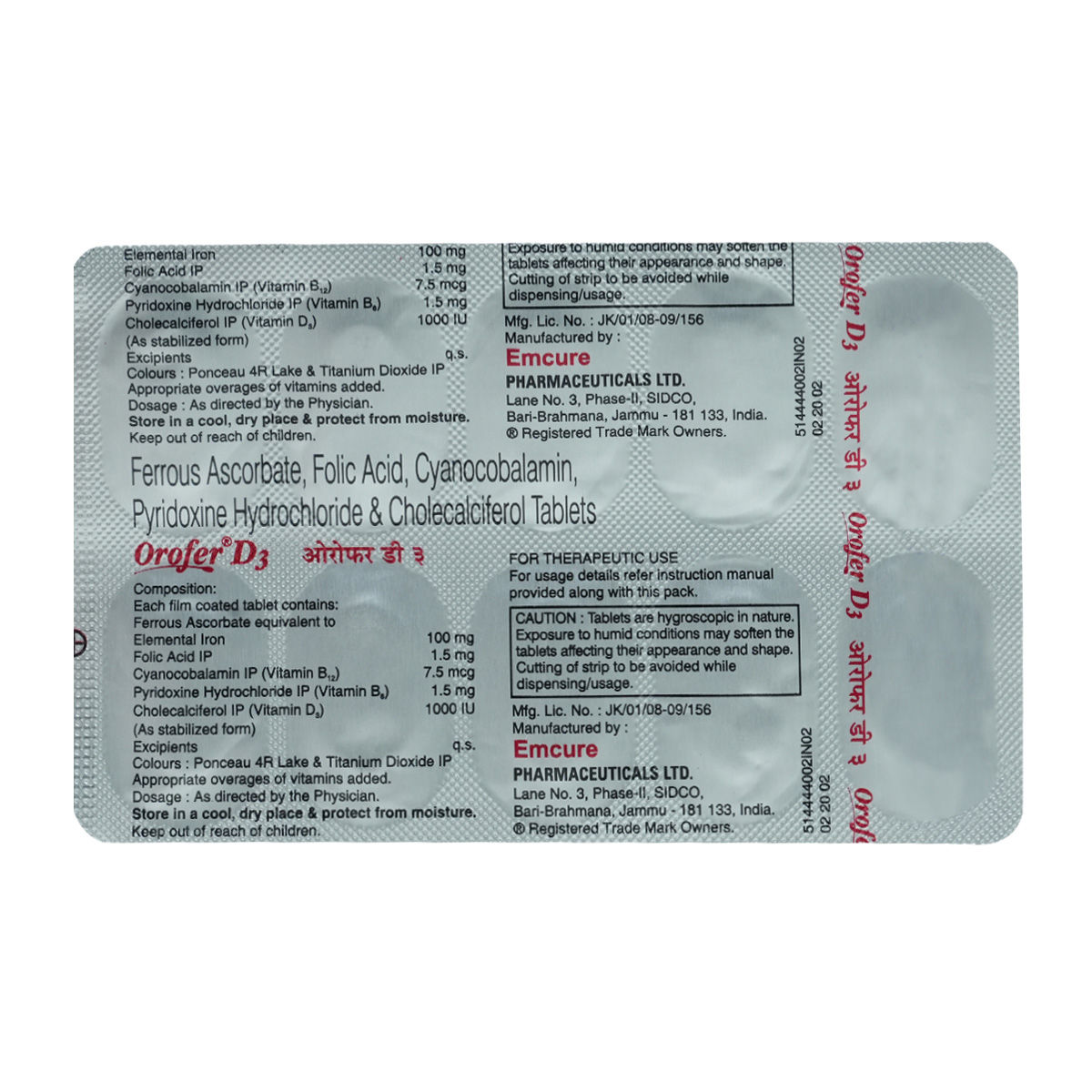 Orofer D3 Tablet 10's Price, Uses, Side Effects, Composition - Apollo ...
