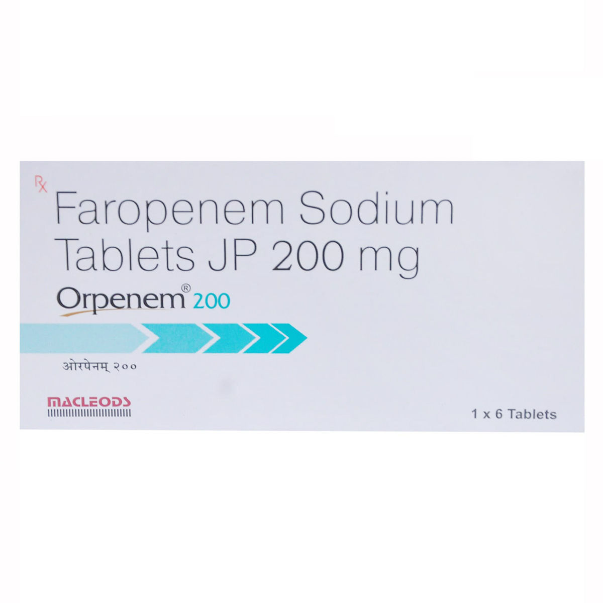 Buy Orpenem 200 Tablet 6's Online