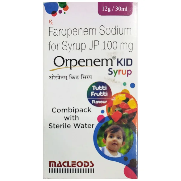 Orpenem Kid Paediatric Tutti Frutti Flavour Combipack Syrup 30 ml