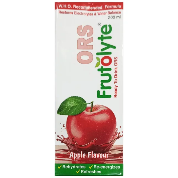 ORS Frutolyte Apple Flavour Drink, 200 ml, Pack of 1