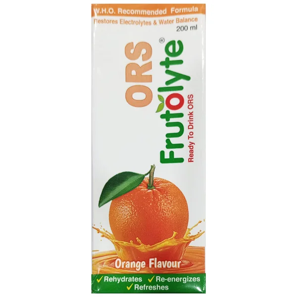 ORS FRUTOLYTE ORANGE FLV DRINK 200ML, Pack of 1