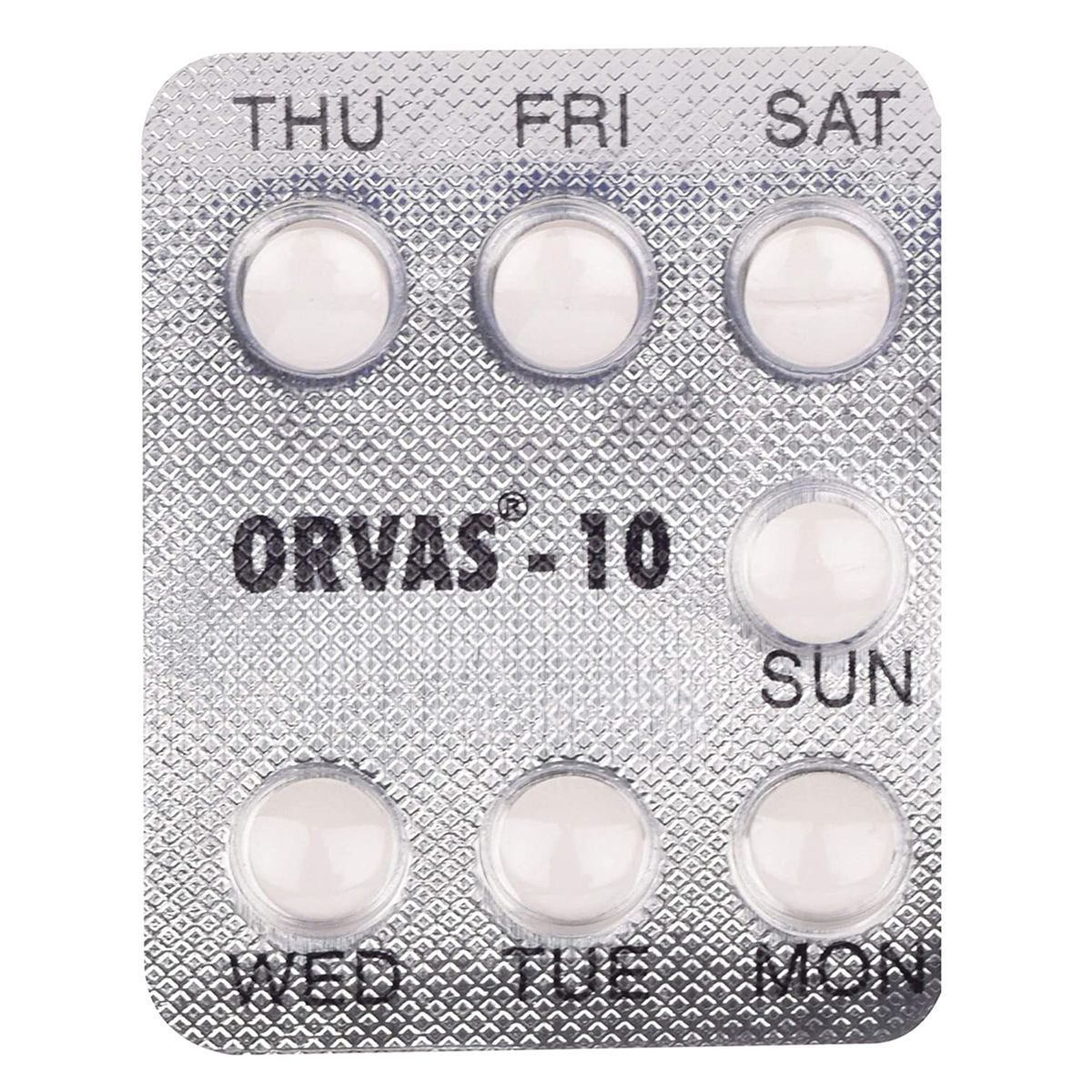 Orvas-10Mg Tablet 7'S, Pack of 7 TabletS