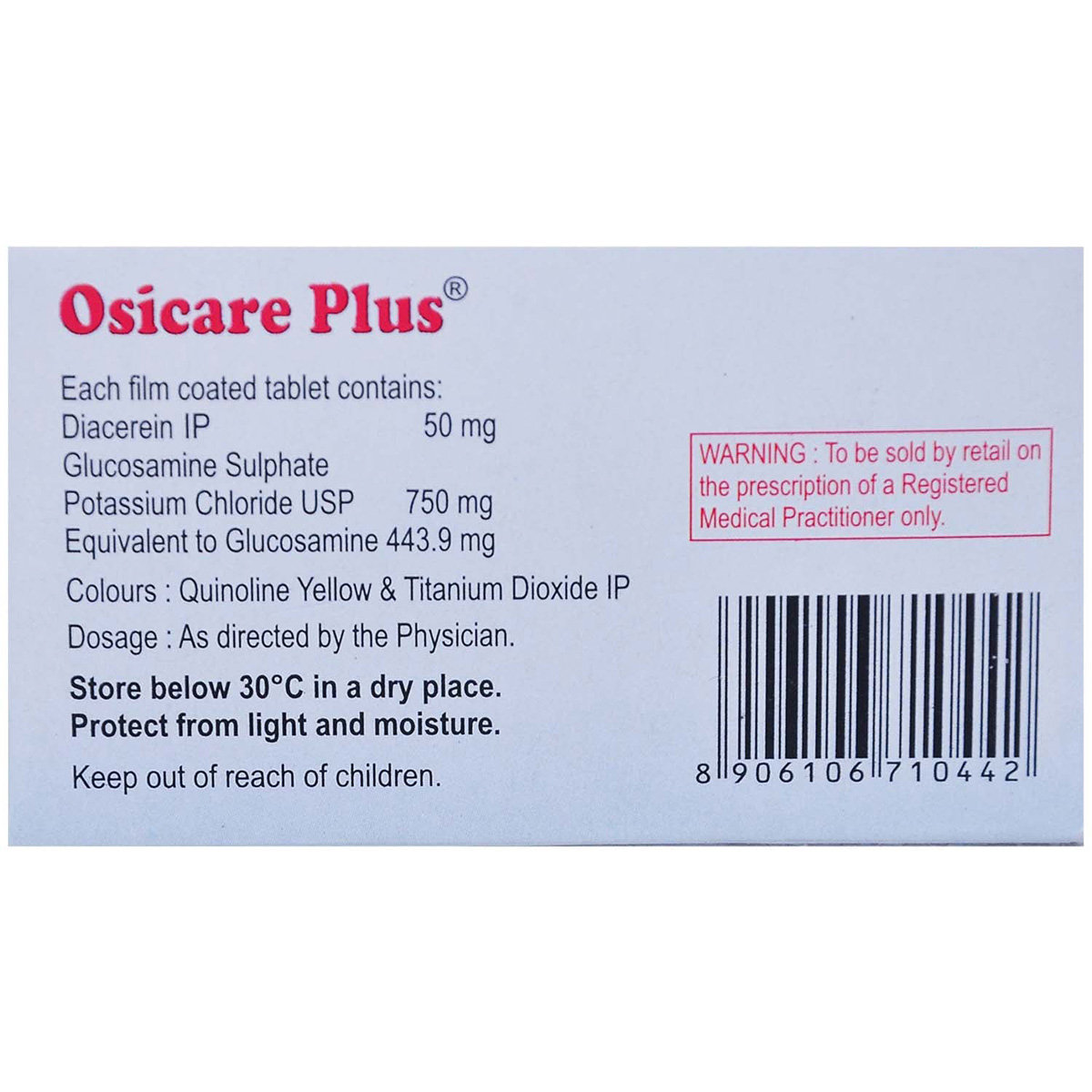Osicare Plus Tablet 10's, Pack of 10 TABLETS Osicare Plus Tablet 10's, Pack of 10 TABLETS