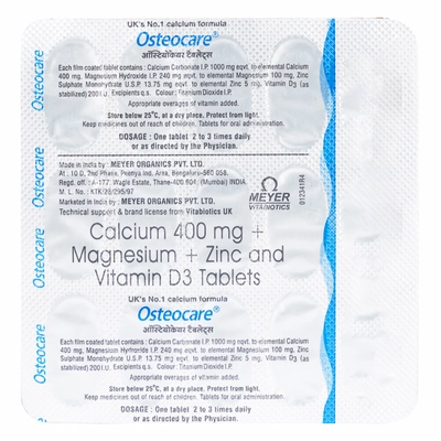 Osteocare Tablet 15's, Pack of 15 TABLETS