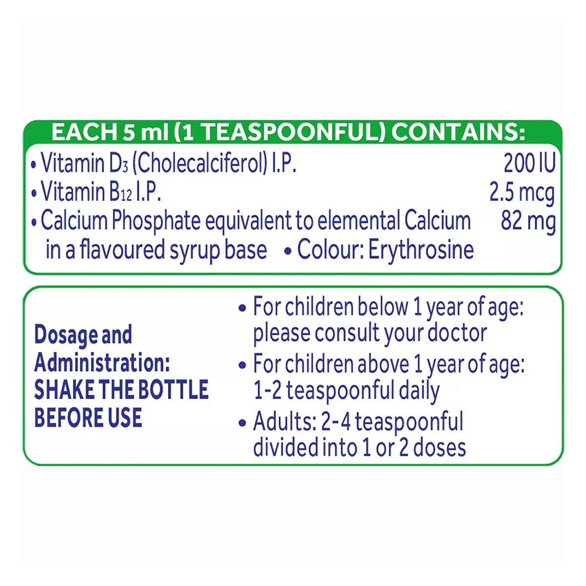 Ostocalcium Lemon Lime Flavour Syrup, 200 ml, Pack of 1 Ostocalcium Lemon Lime Flavour Syrup, 200 ml, Pack of 1