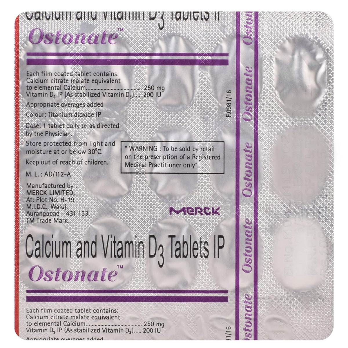 Ostonate Tablet 15's, Pack of 15 TabletS Ostonate Tablet 15's, Pack of 15 TabletS