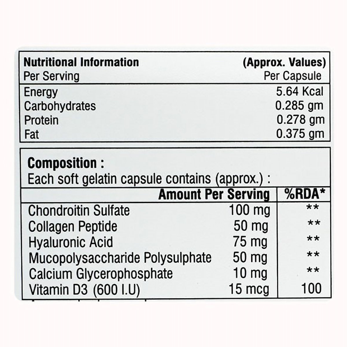 Osteome G Capsule 15's, Pack of 15 Osteome G Capsule 15's, Pack of 15