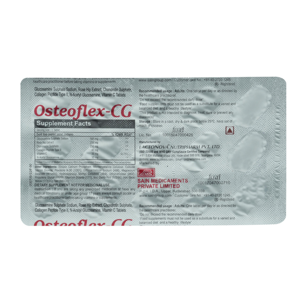 Osteoflex-CG Tablet 15's, Pack of 15 Osteoflex-CG Tablet 15's, Pack of 15