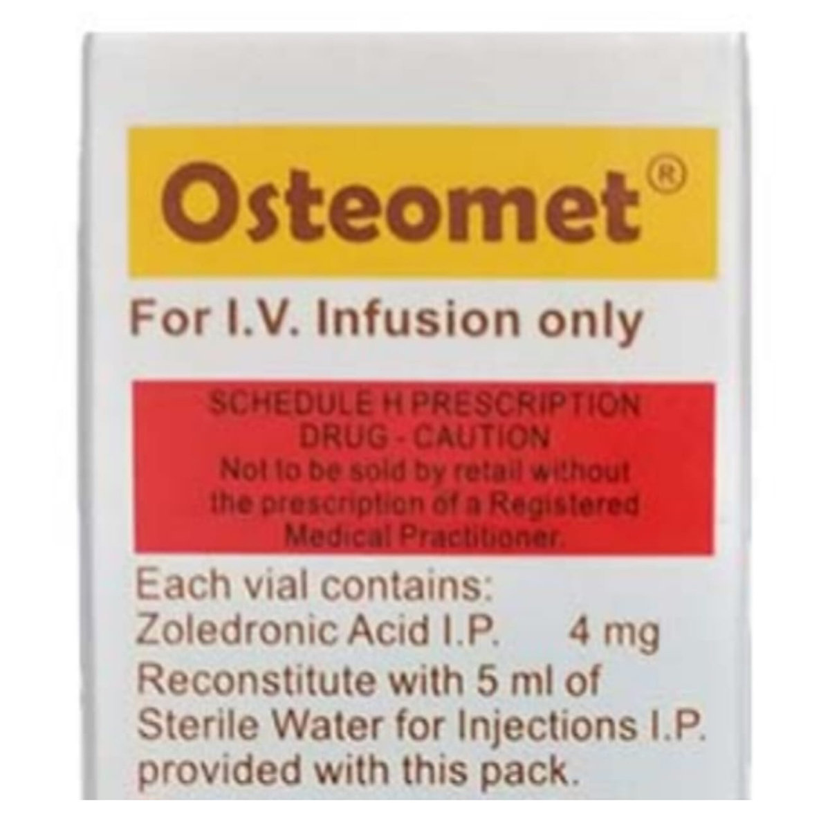 Osteomet 4Mg Inj, Pack of 1 Osteomet 4Mg Inj, Pack of 1