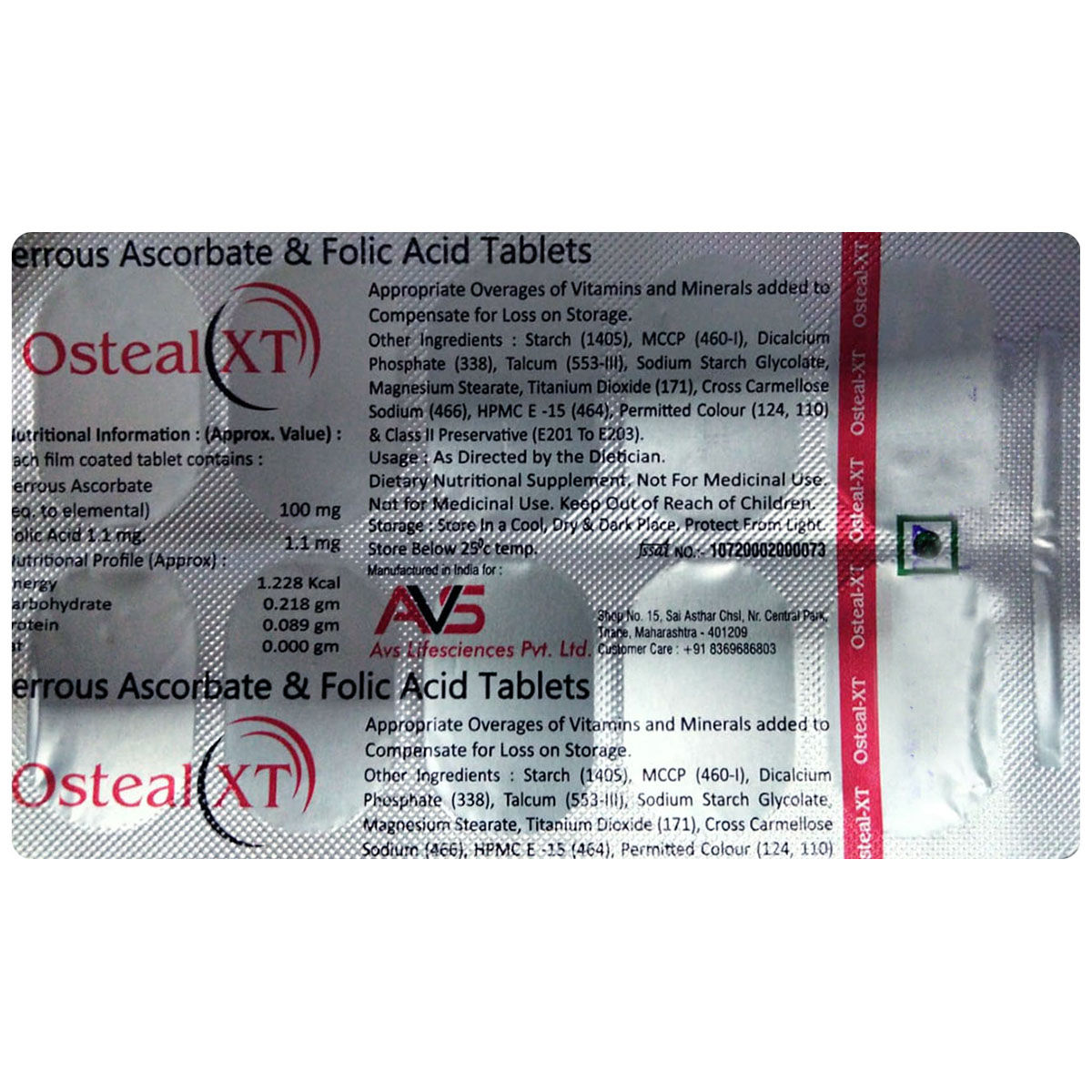Osteal XT Tablet 10's, Pack of 10 TABLETS Osteal XT Tablet 10's, Pack of 10 TABLETS