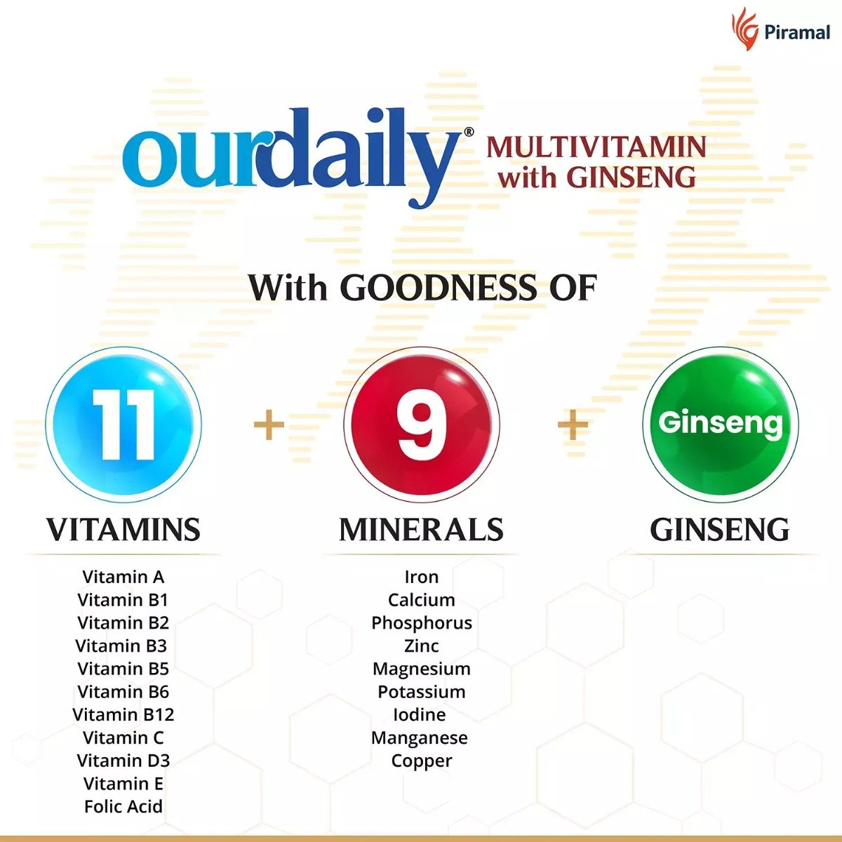 Ourdaily Multivitamin with Ginseng, 10 Capsules, Pack of 1 Ourdaily Multivitamin with Ginseng, 10 Capsules, Pack of 1