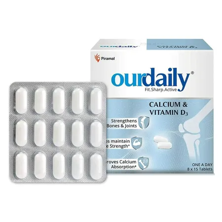 Ourdaily Calcium & Vitamin D3, 15 Tablets