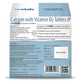Ourdaily Calcium &amp; Vitamin D3, 15 Tablets, Pack of 15