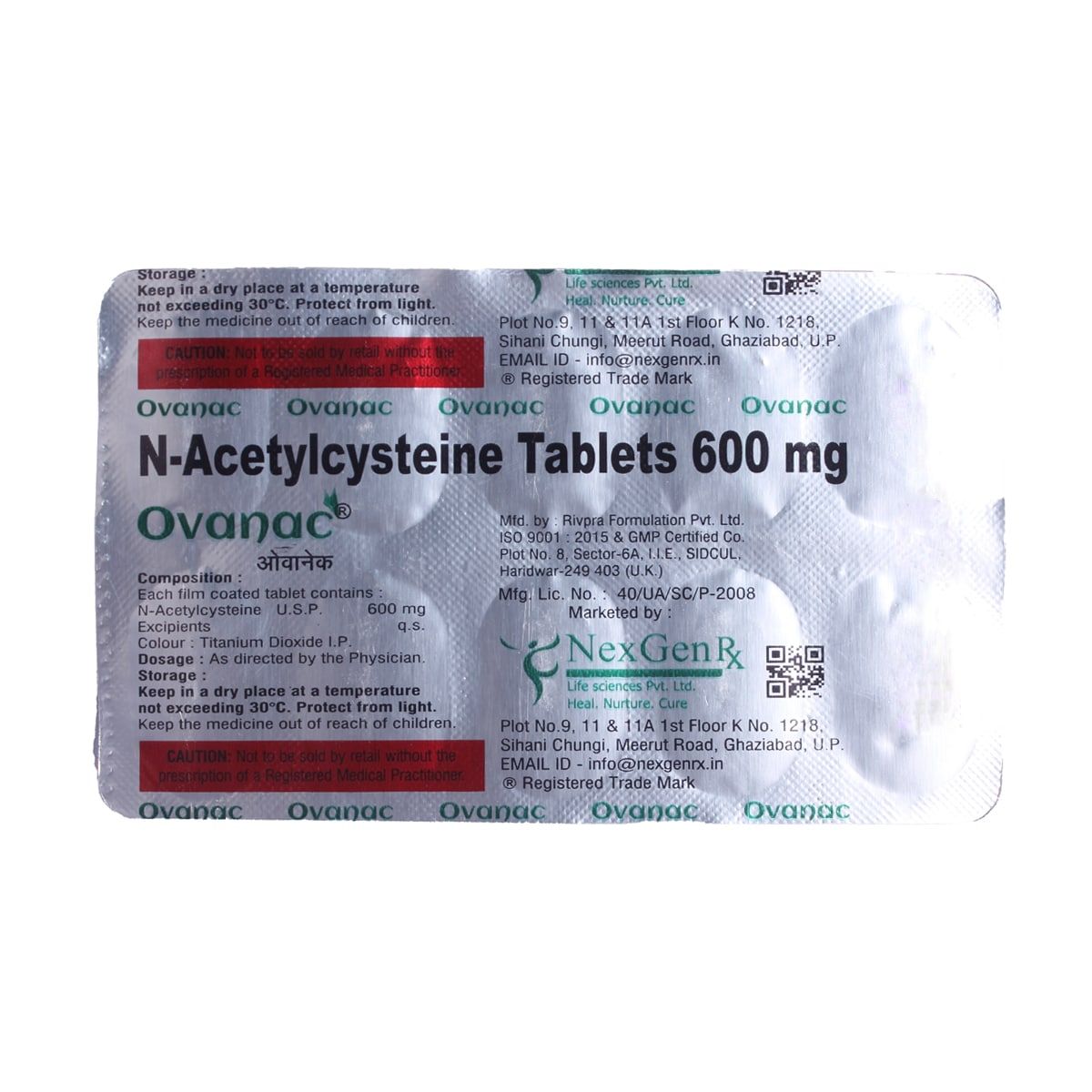 Buy Ovanac Tablet 10's Online